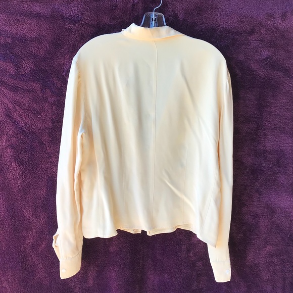 Emanuel Ungaro shaped silk jersey vintage blouse 14/48 - Picture 3 of 4